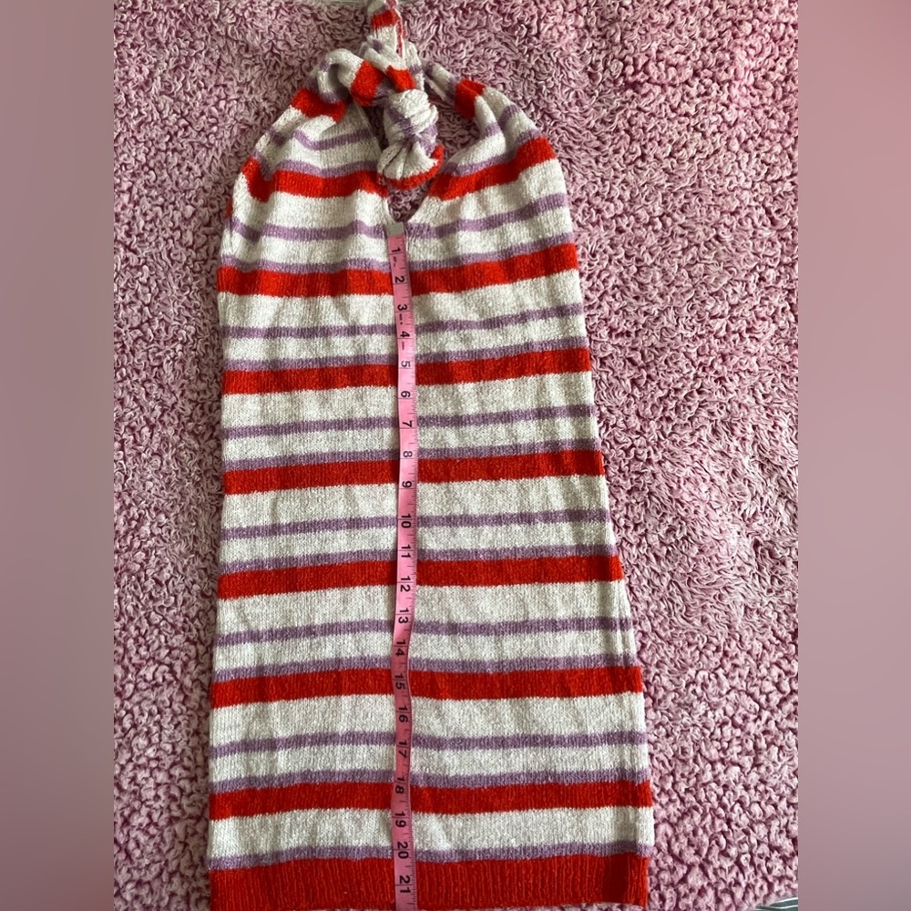 Backless halter stripe bodycon dress